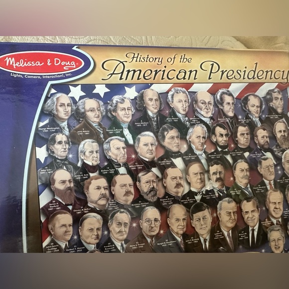 Melissa & Doug History of the American Presidency 100 Pc Floor Puzzle Education - Picture 2 of 6